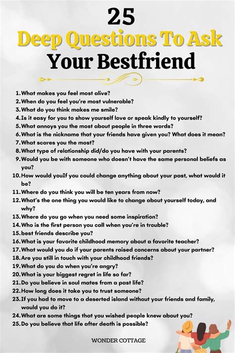 question to ask your friend|115 Deep Questions To Ask Your Friend.